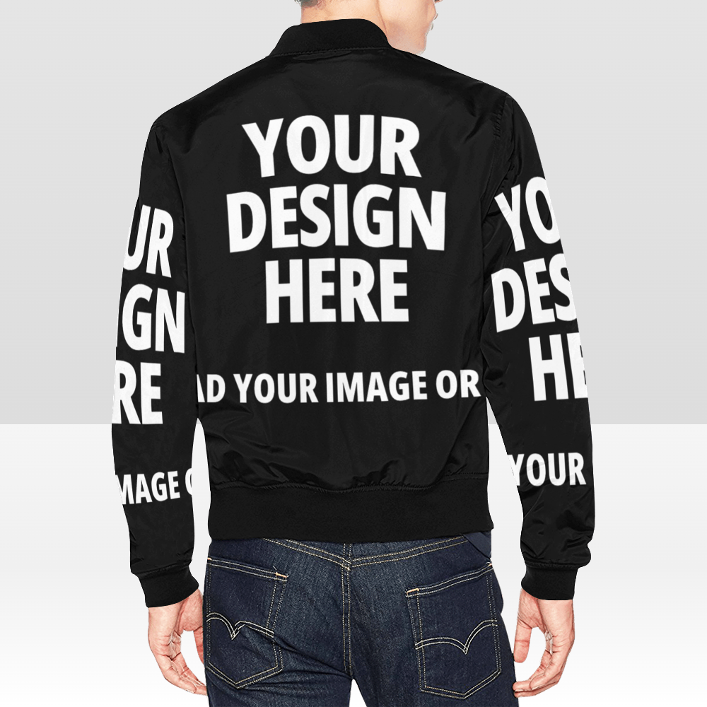 Men's All Over Print Bomber Jacket