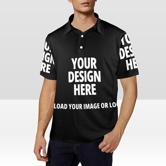Men's All Over Print Polo Shirt