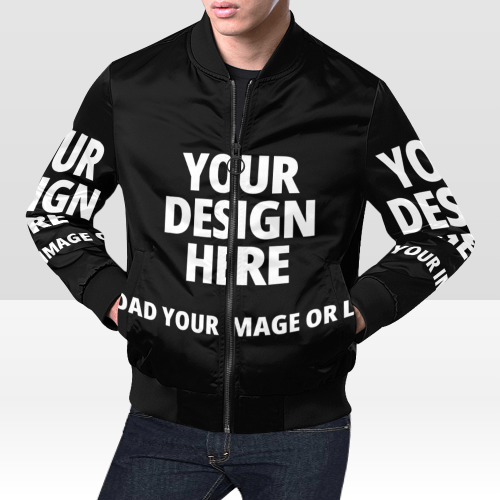 Men's All Over Print Bomber Jacket