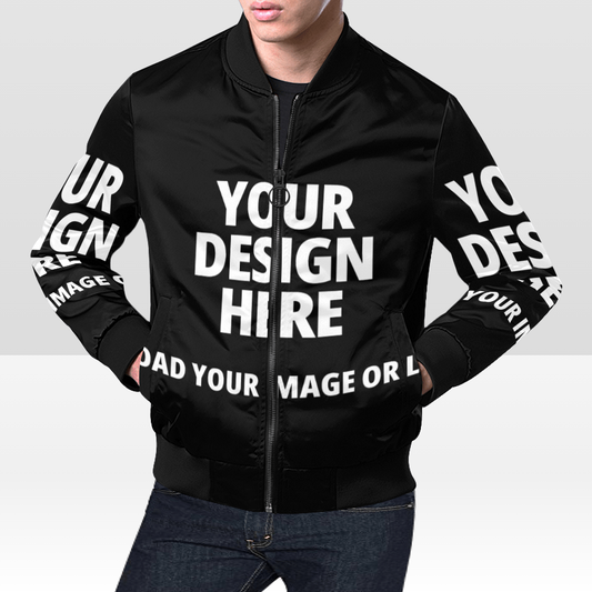 Men's All Over Print Bomber Jacket