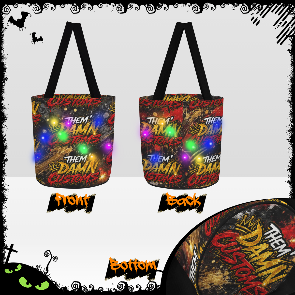 Halloween Multi-Color LED Light-Up Candy Bag