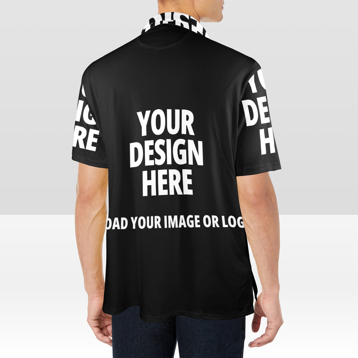 Men's All Over Print Polo Shirt