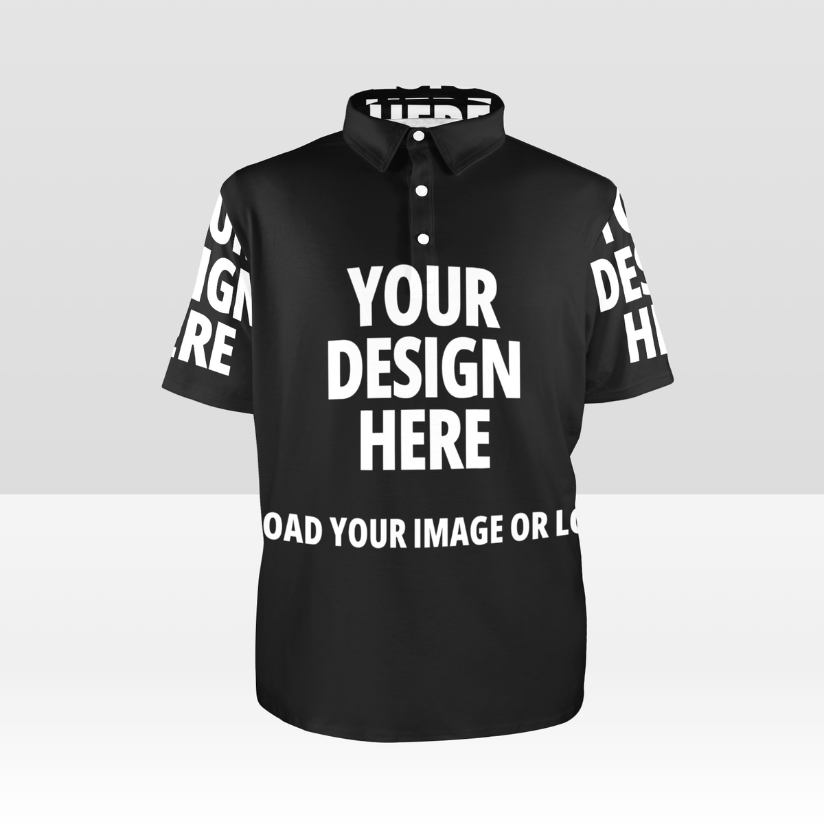 Men's All Over Print Polo Shirt