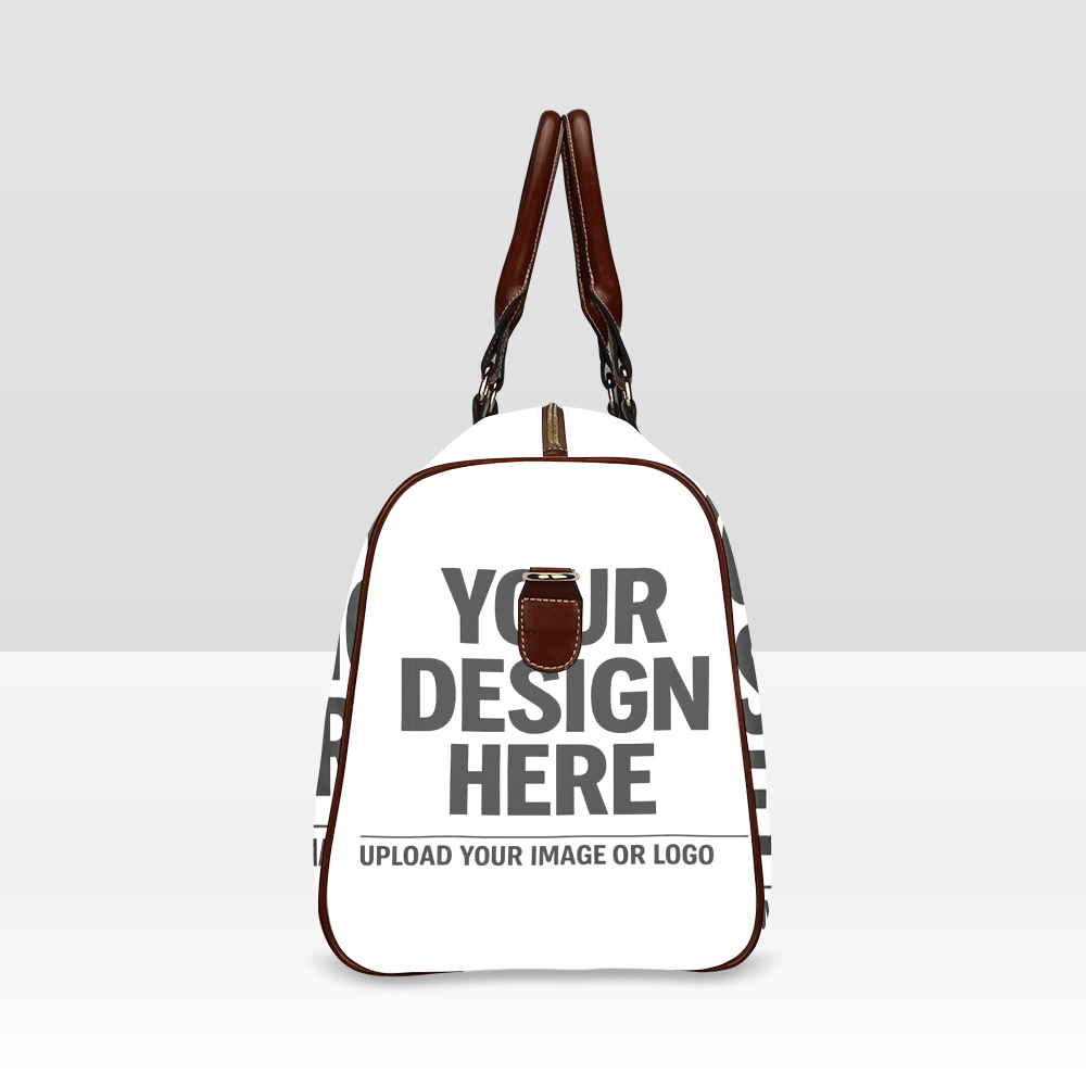 Waterproof Travel Bag (Brown Handle)