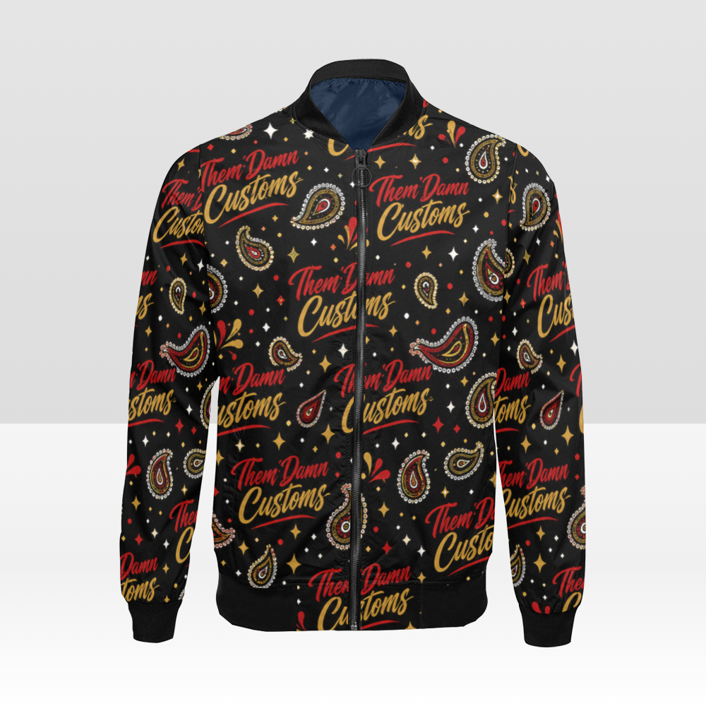 Men's All Over Print Bomber Jacket