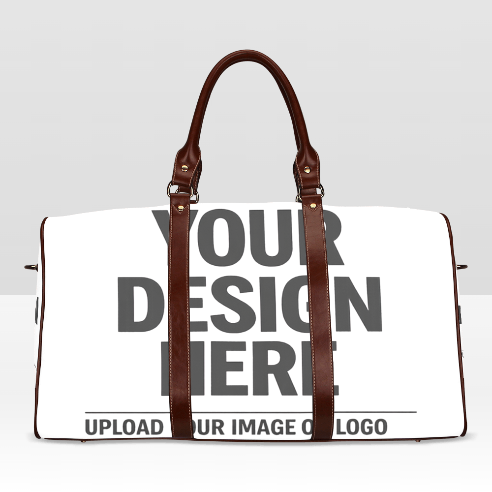 Waterproof Travel Bag (Brown Handle)