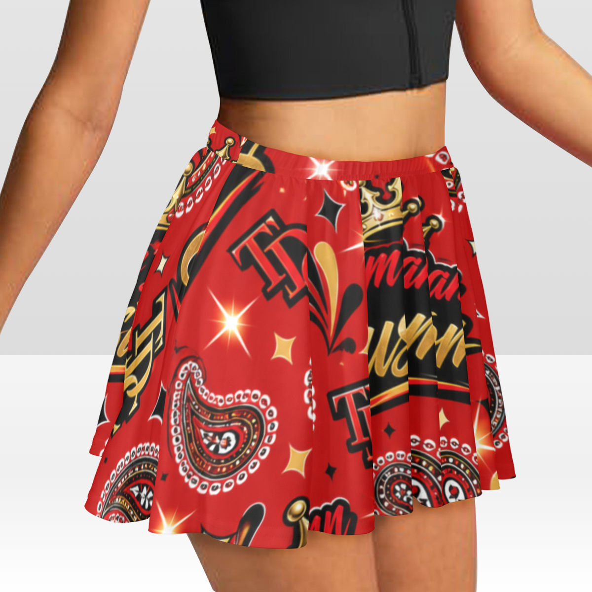 Women's All Over Print Skater Skirt