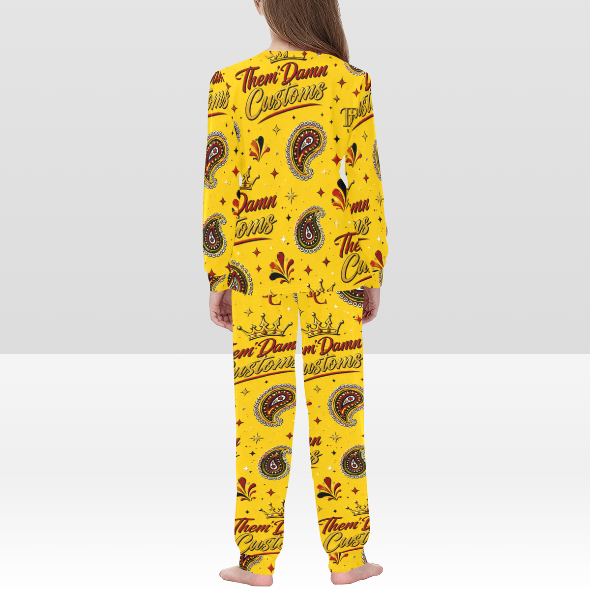 Big Kids' All Over Print Pajama Set