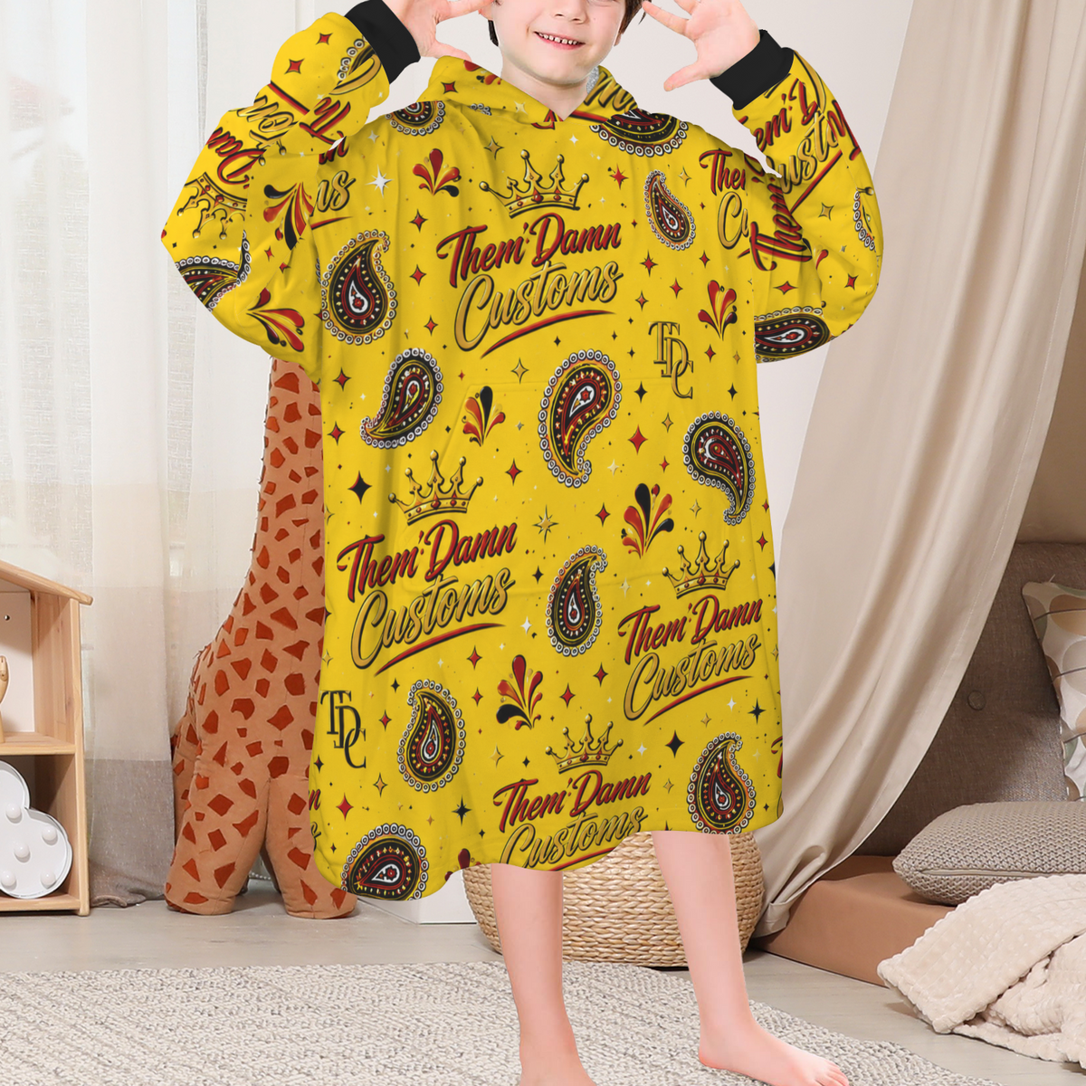 Blanket Hoodie for Big Kids