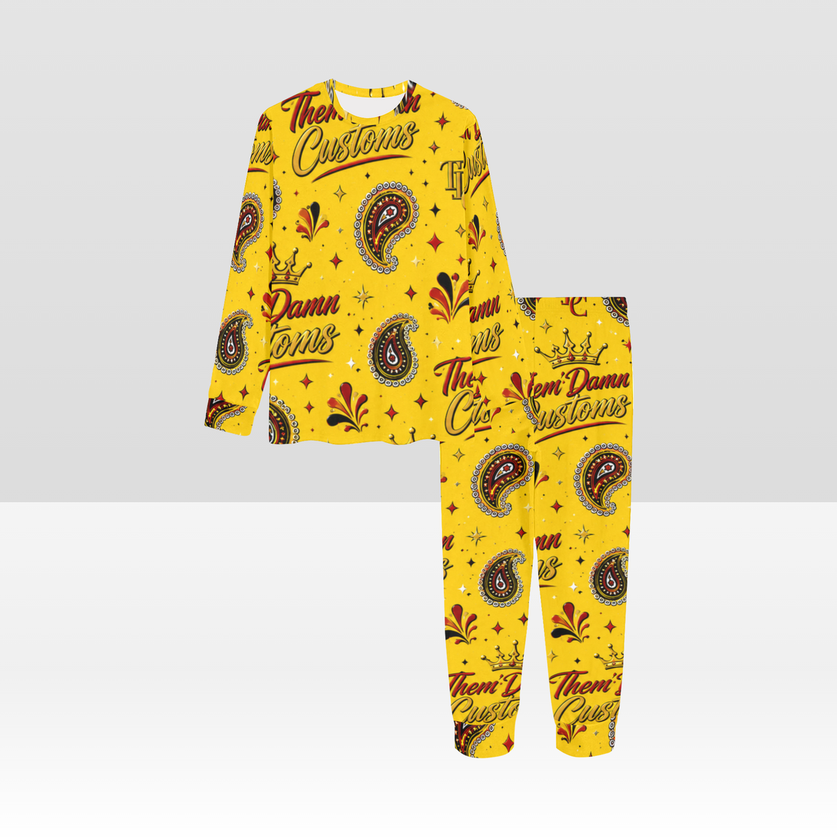 Big Kids' All Over Print Pajama Set
