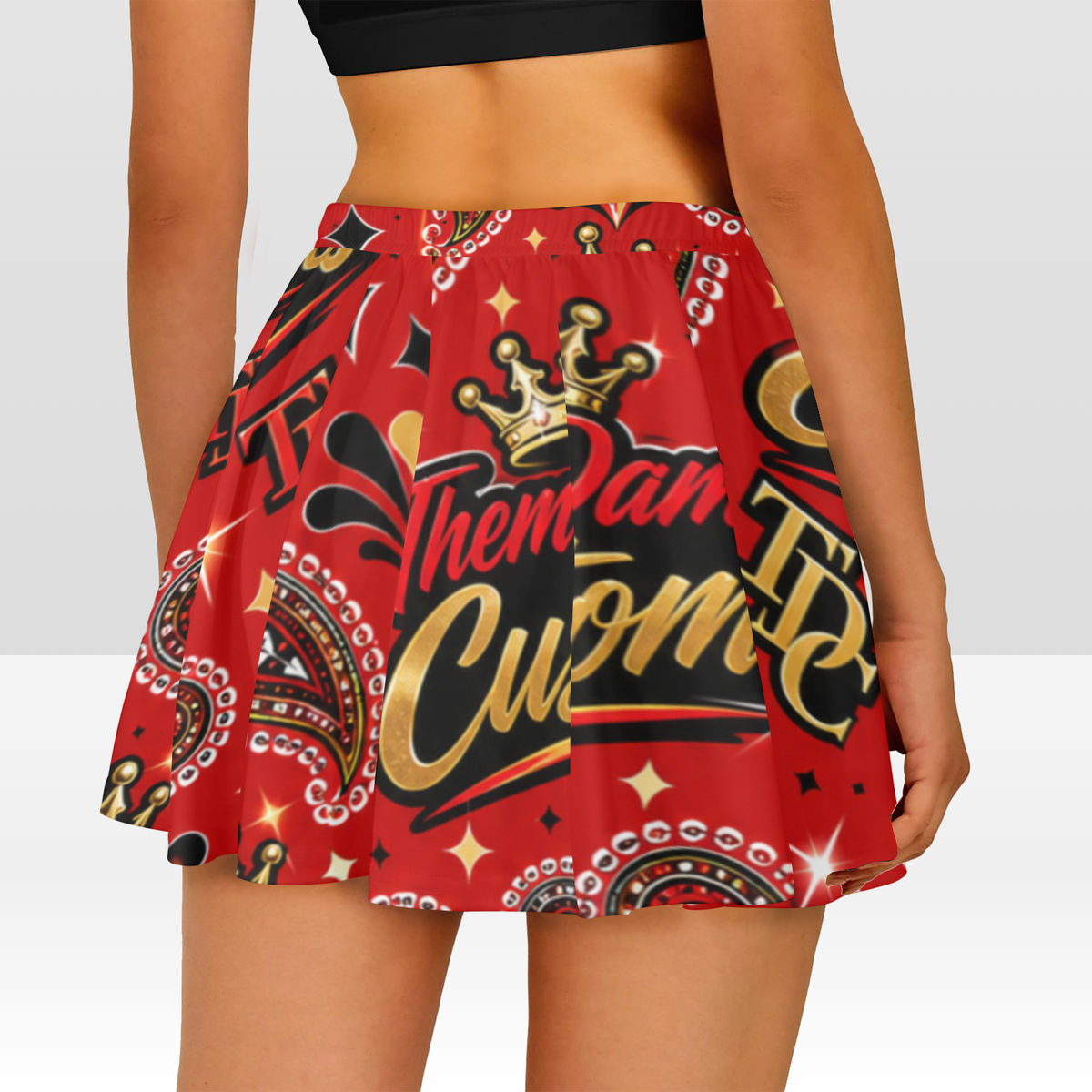 Women's All Over Print Skater Skirt