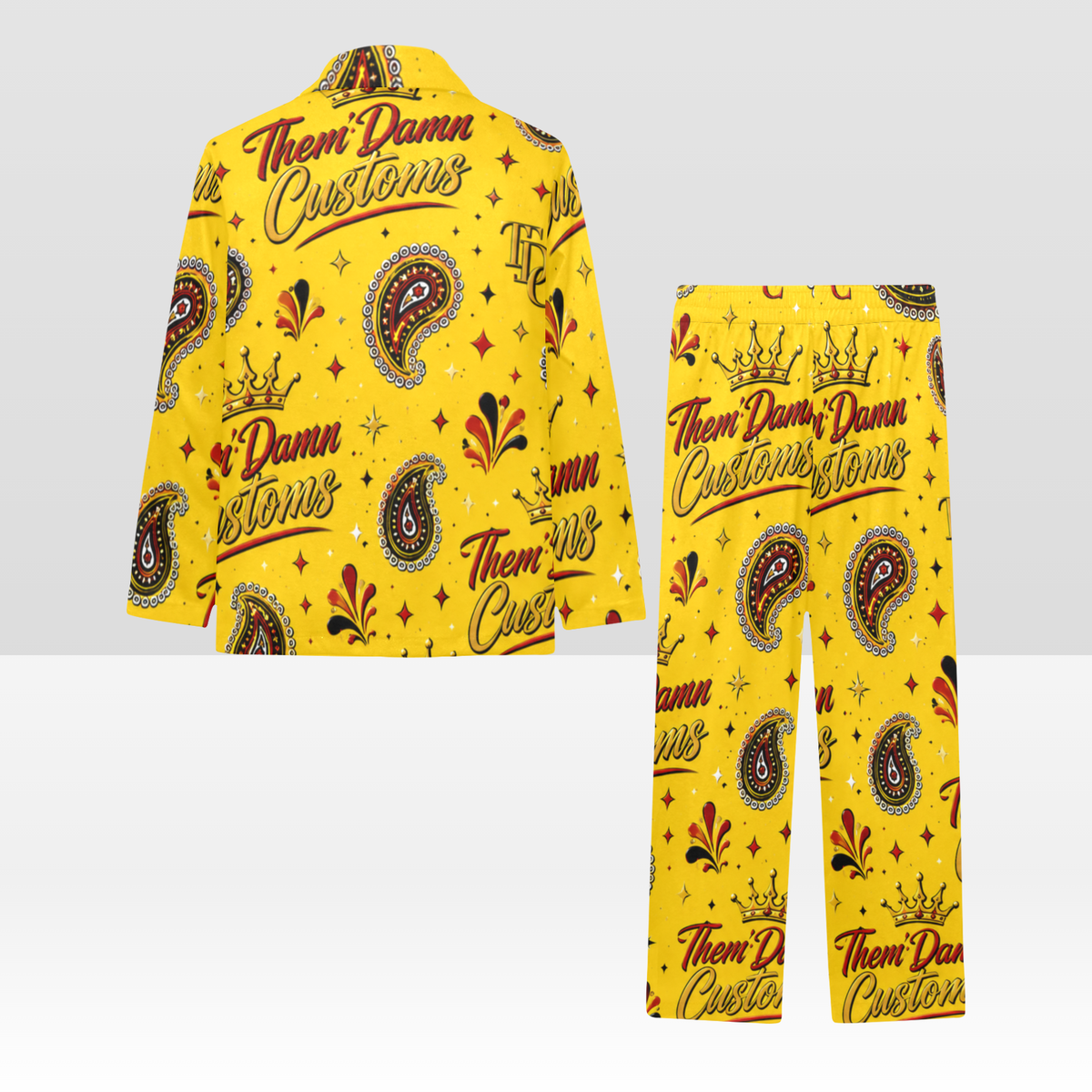Big Kids V-Neck Long Pajama Set