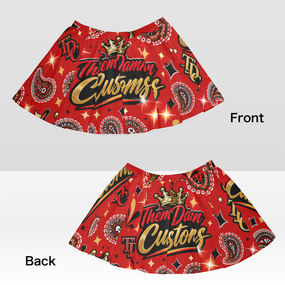 Women's All Over Print Skater Skirt
