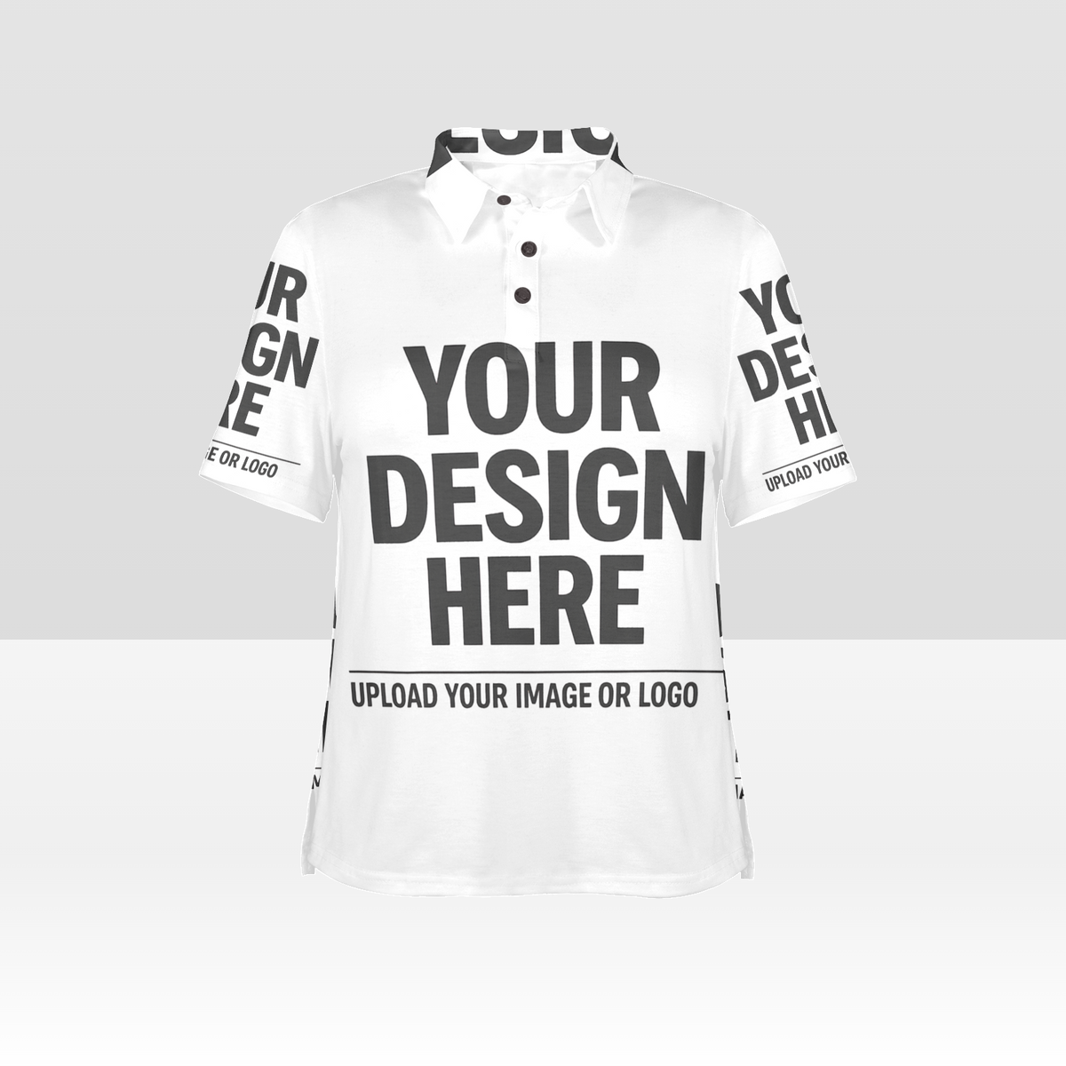 Women's All Over Print Polo Shirt