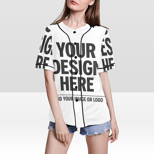 Women's All Over Print Baseball Jersey