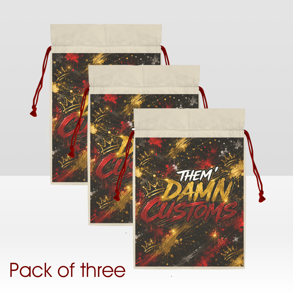 Santa Claus Drawstring Bag 21"x32" (Two Sides Printing)