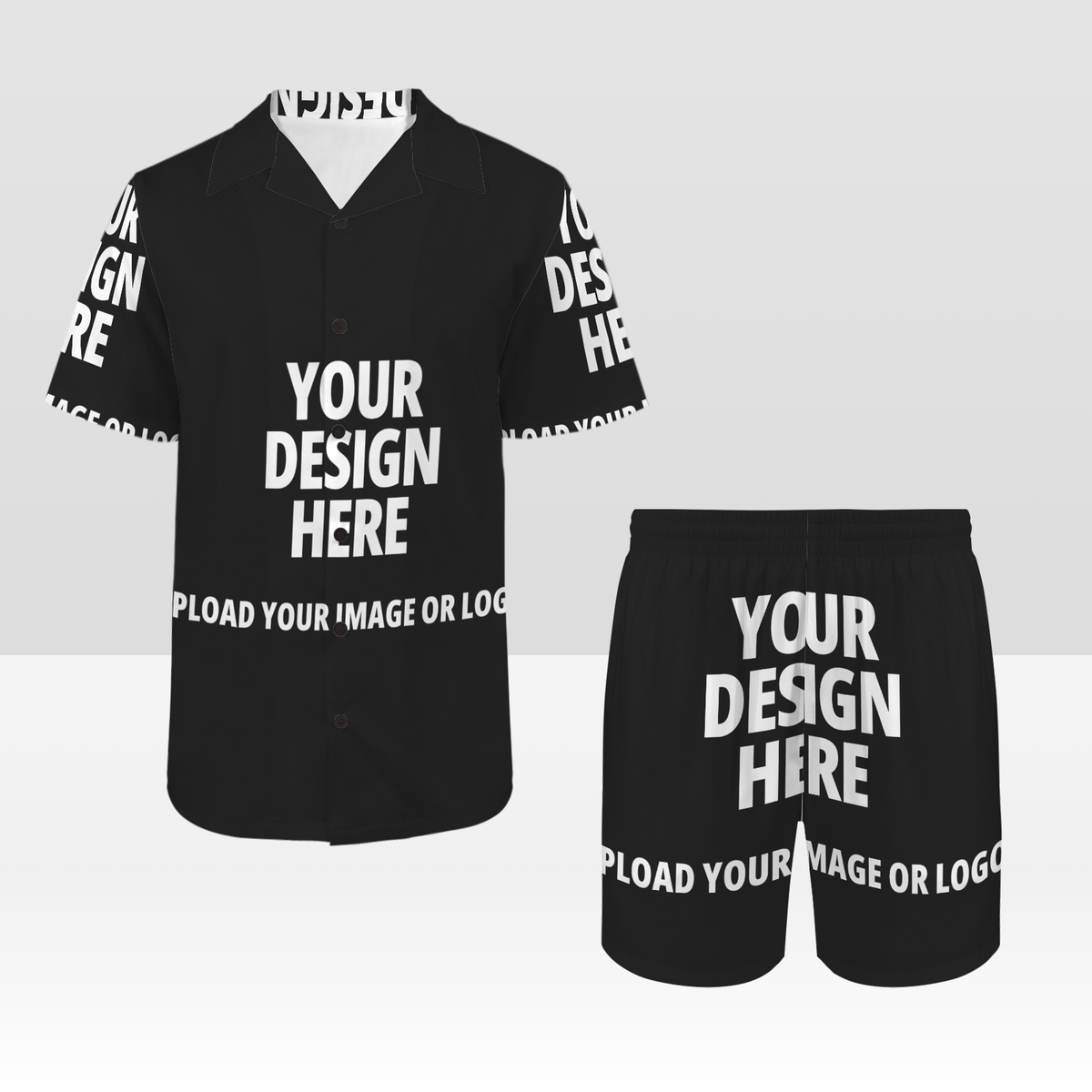 Men's Hawaiian Shirt & Shorts Set