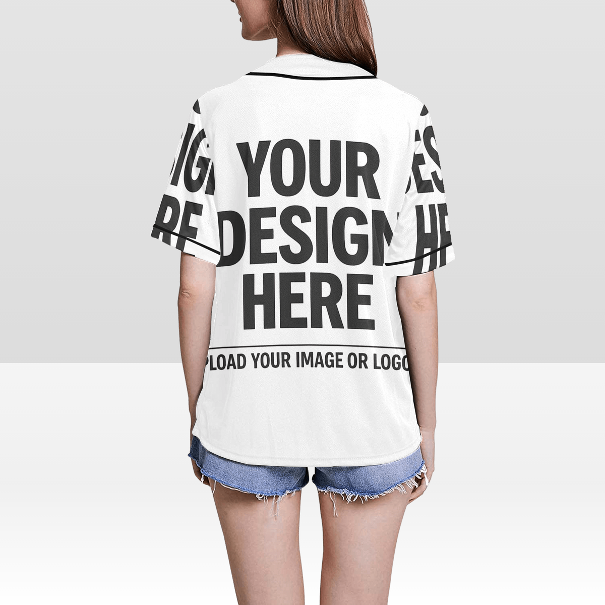 Women's All Over Print Baseball Jersey