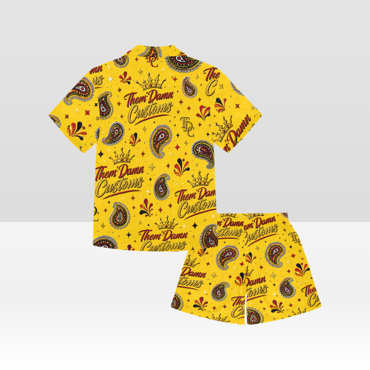 Little Kids V-Neck Short Pajama Set