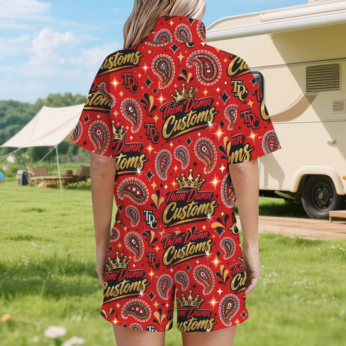 Women's 2-Piece Windbreaker Short Set