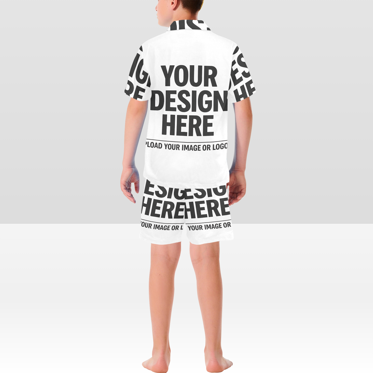 Big Kids' V-Neck Short Pajama Set