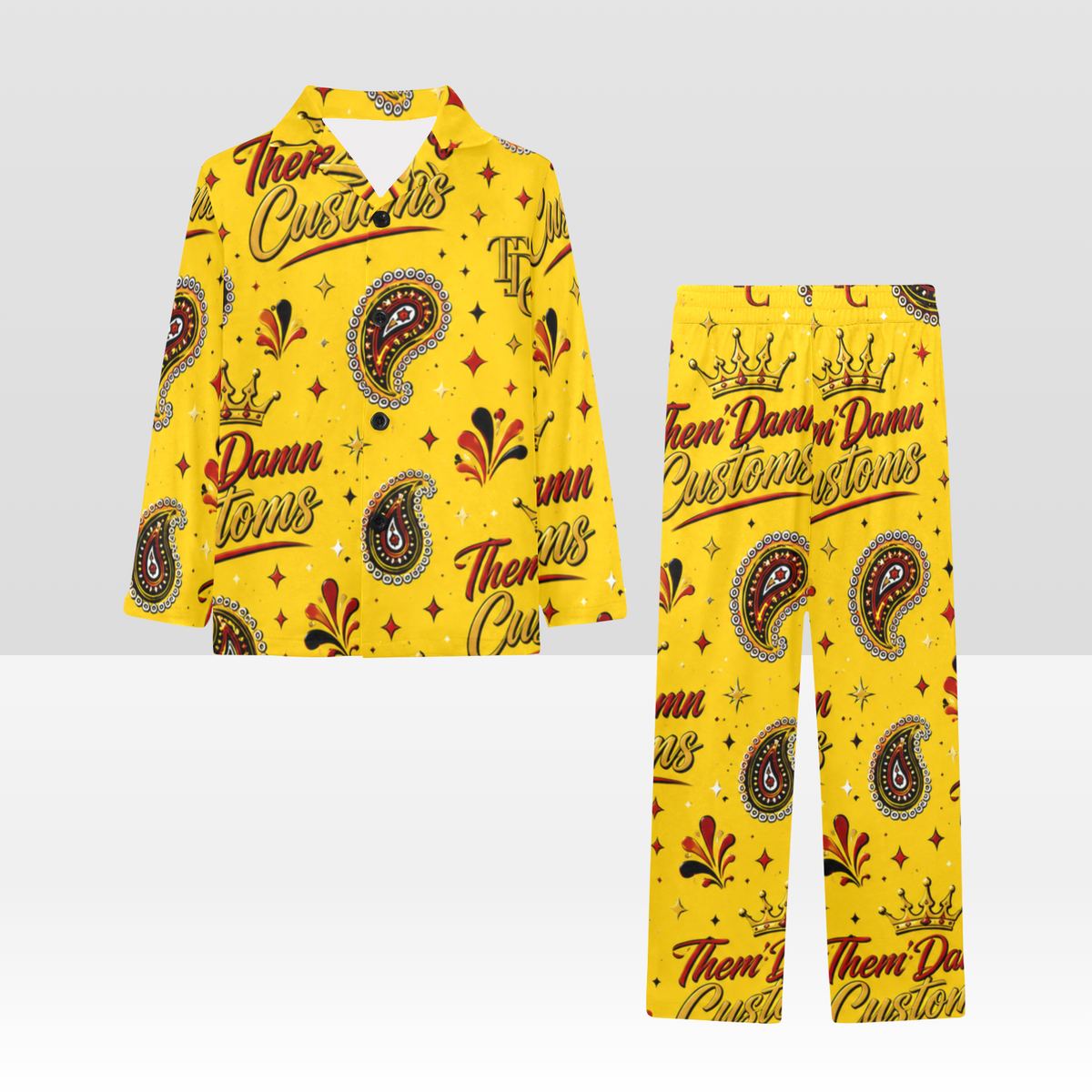 Little Kids V-Neck Long Pajama Set