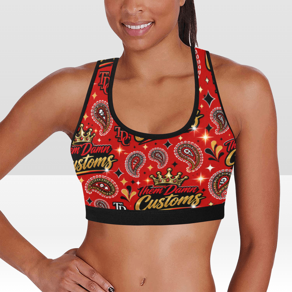 Women's All Over Print Sports Bra