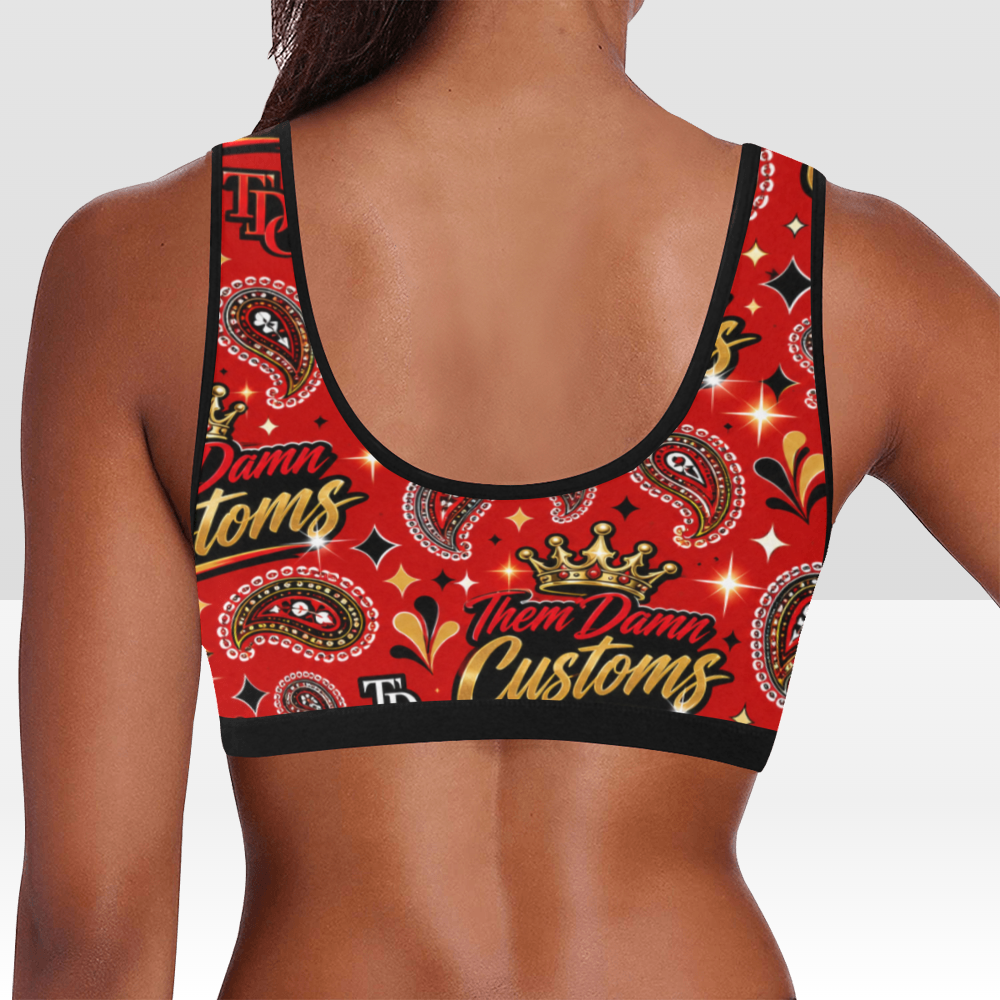 Women's All Over Print Sports Bra