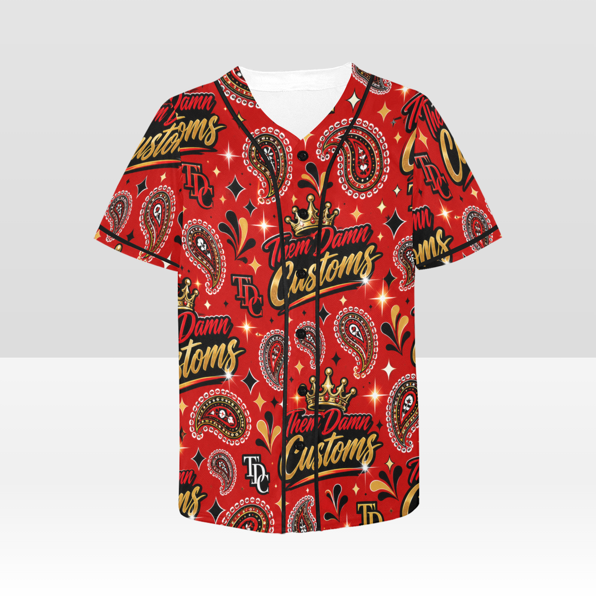 Women's All Over Print Baseball Jersey