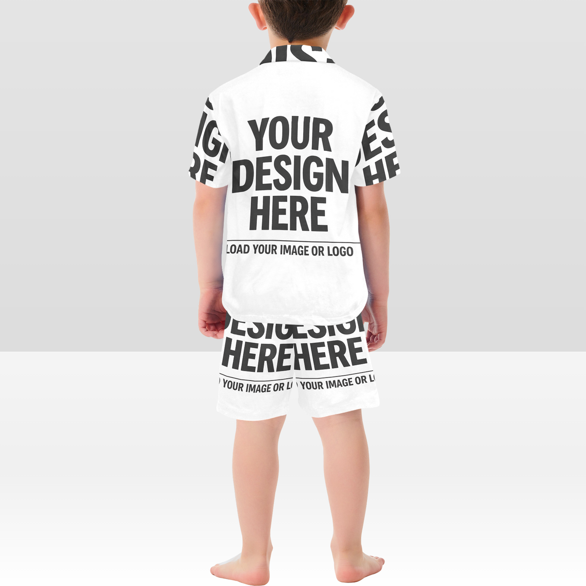 Little Kids V-Neck Short Pajama Set