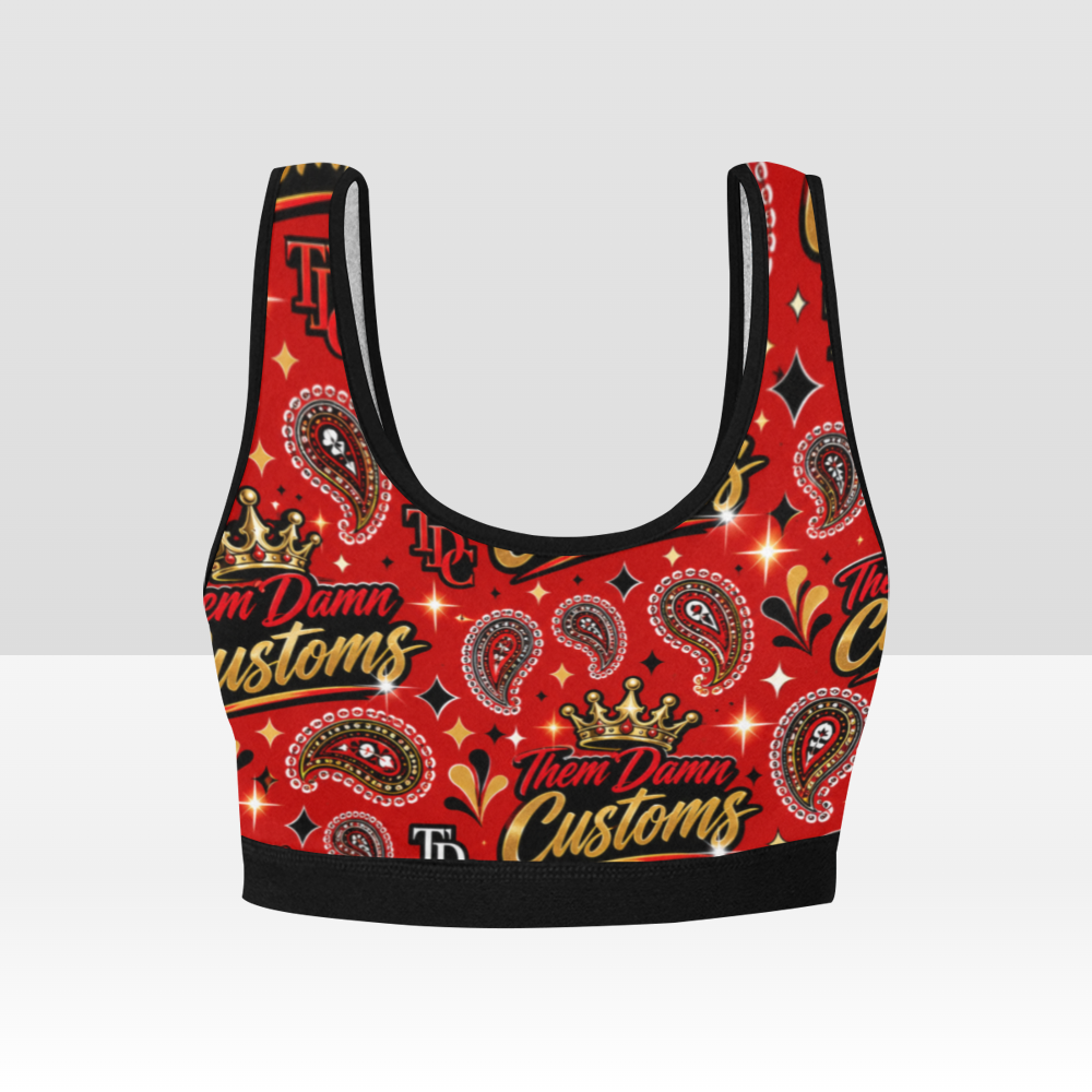 Women's All Over Print Sports Bra