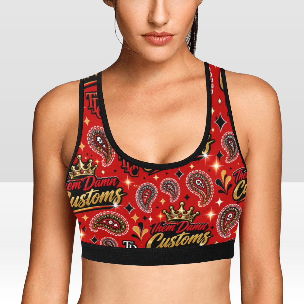 Women's All Over Print Sports Bra