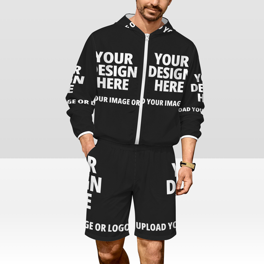 Men's Lightweight Sun Hoodie & Shorts Set