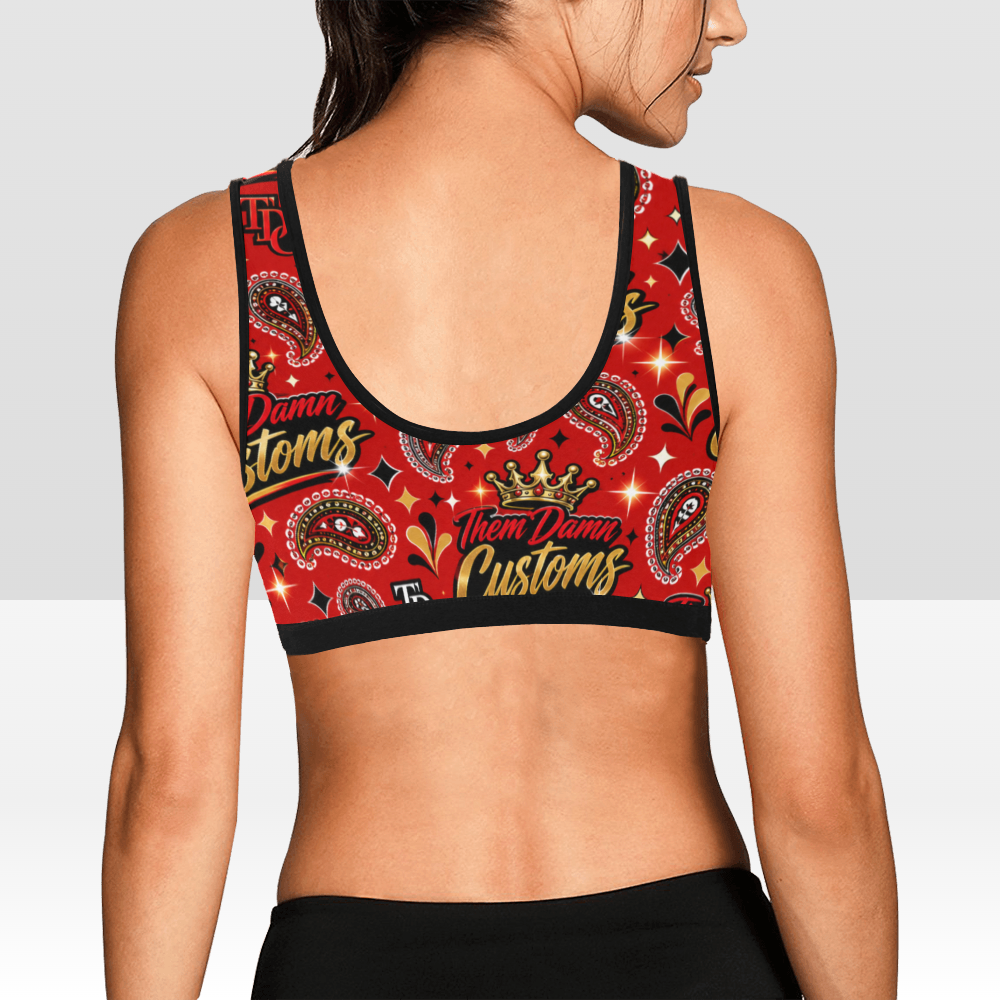 Women's All Over Print Sports Bra