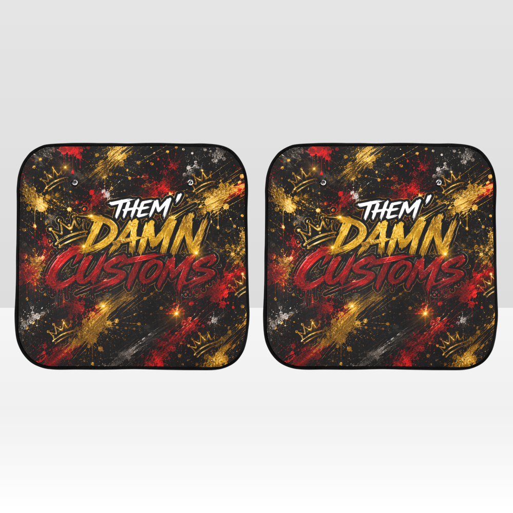 Custom Car Sunshade 28"x28"(2 piece)