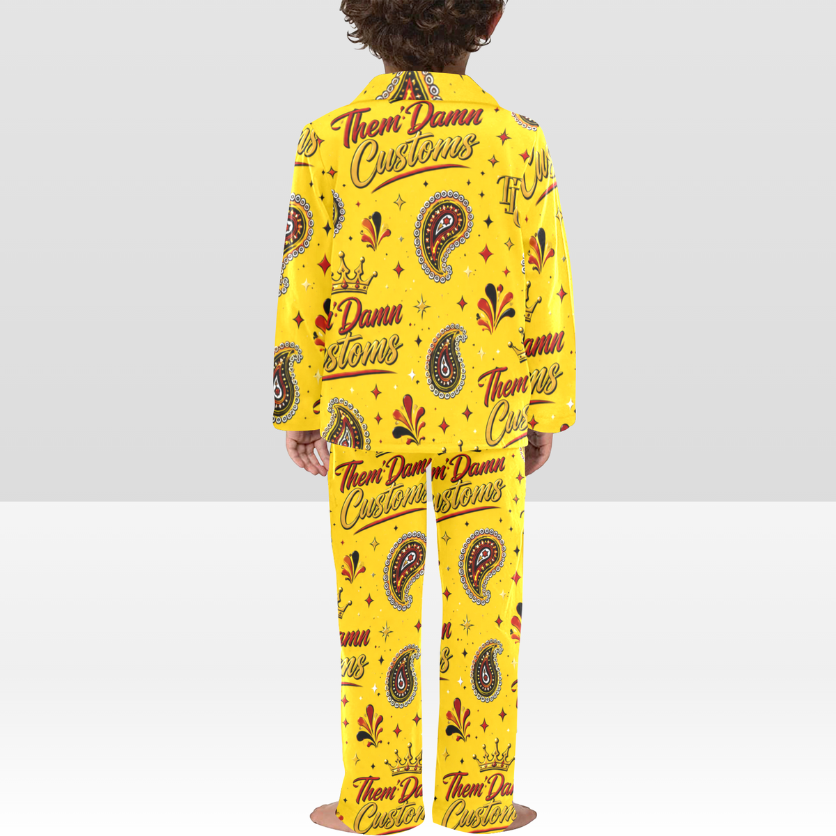 Little Kids V-Neck Long Pajama Set