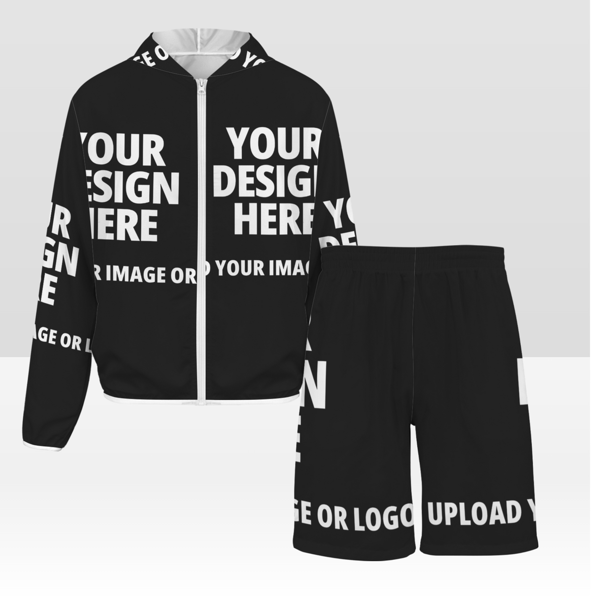 Men's Lightweight Sun Hoodie & Shorts Set