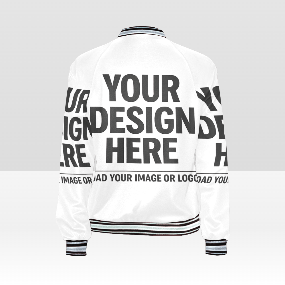 All Over Print Bomber Jacket for Women