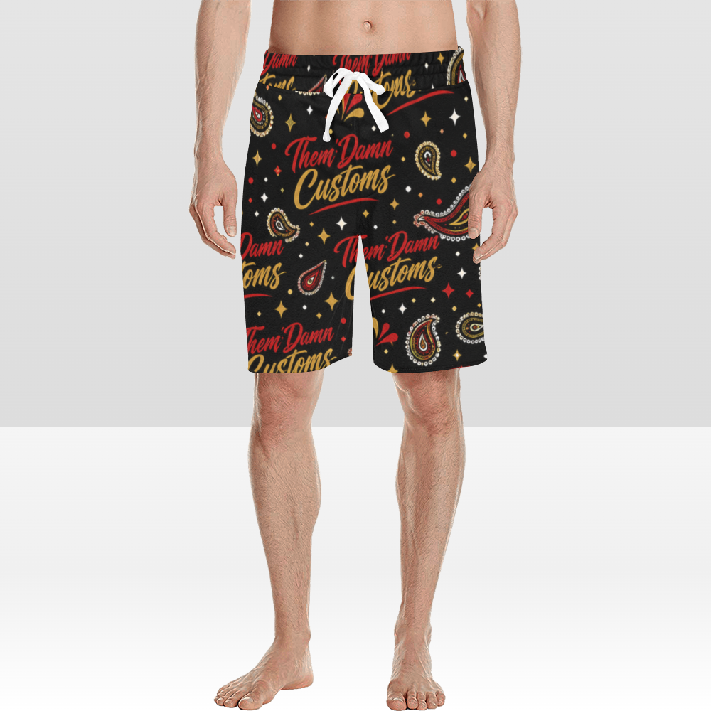 Men's All Over Print Casual Shorts