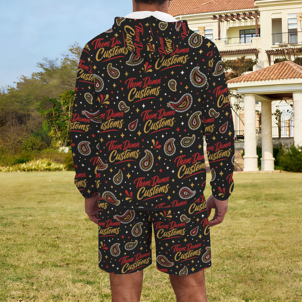 Men's Lightweight Sun Hoodie & Shorts Set
