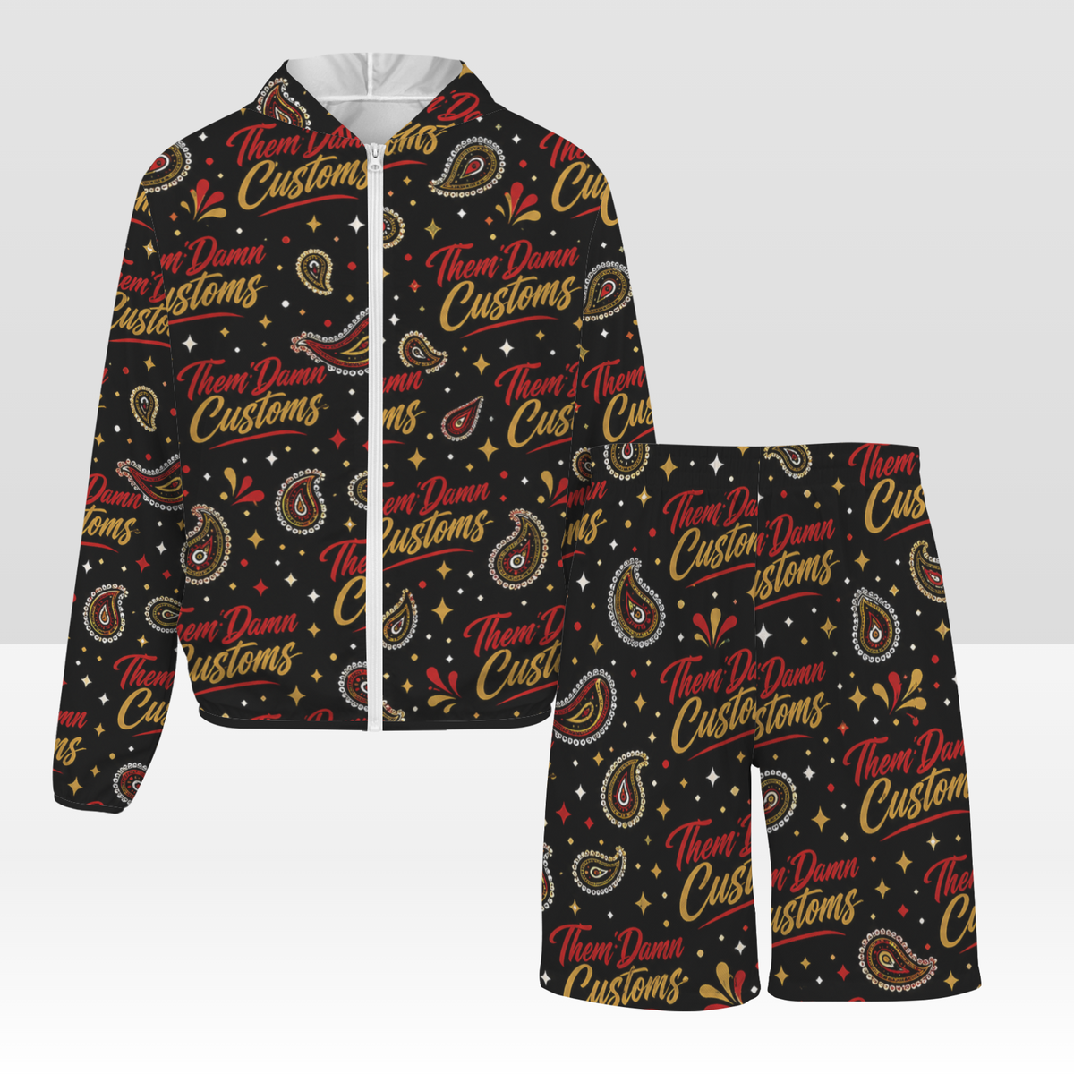 Men's Lightweight Sun Hoodie & Shorts Set