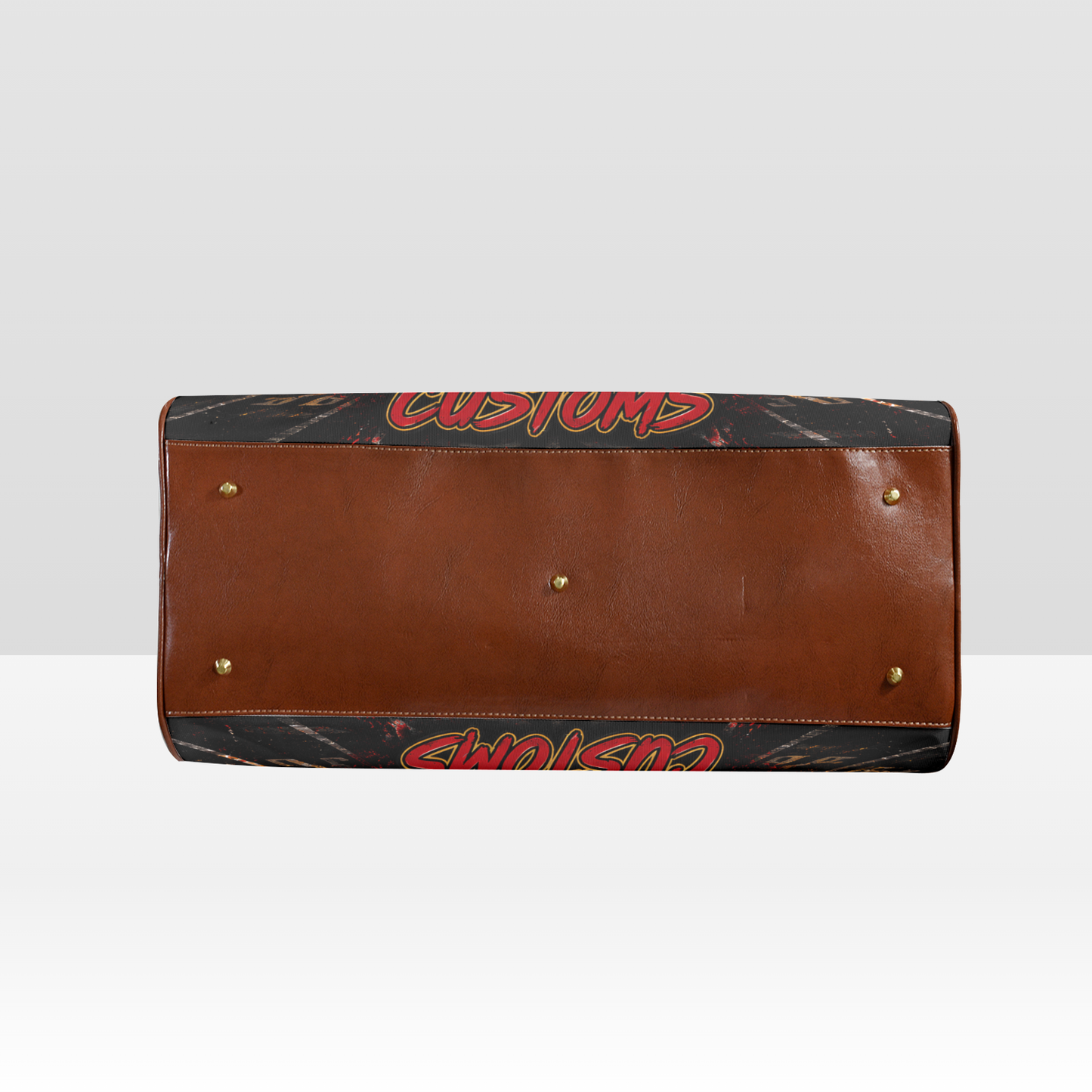 Waterproof Travel Bag (Brown Handles)