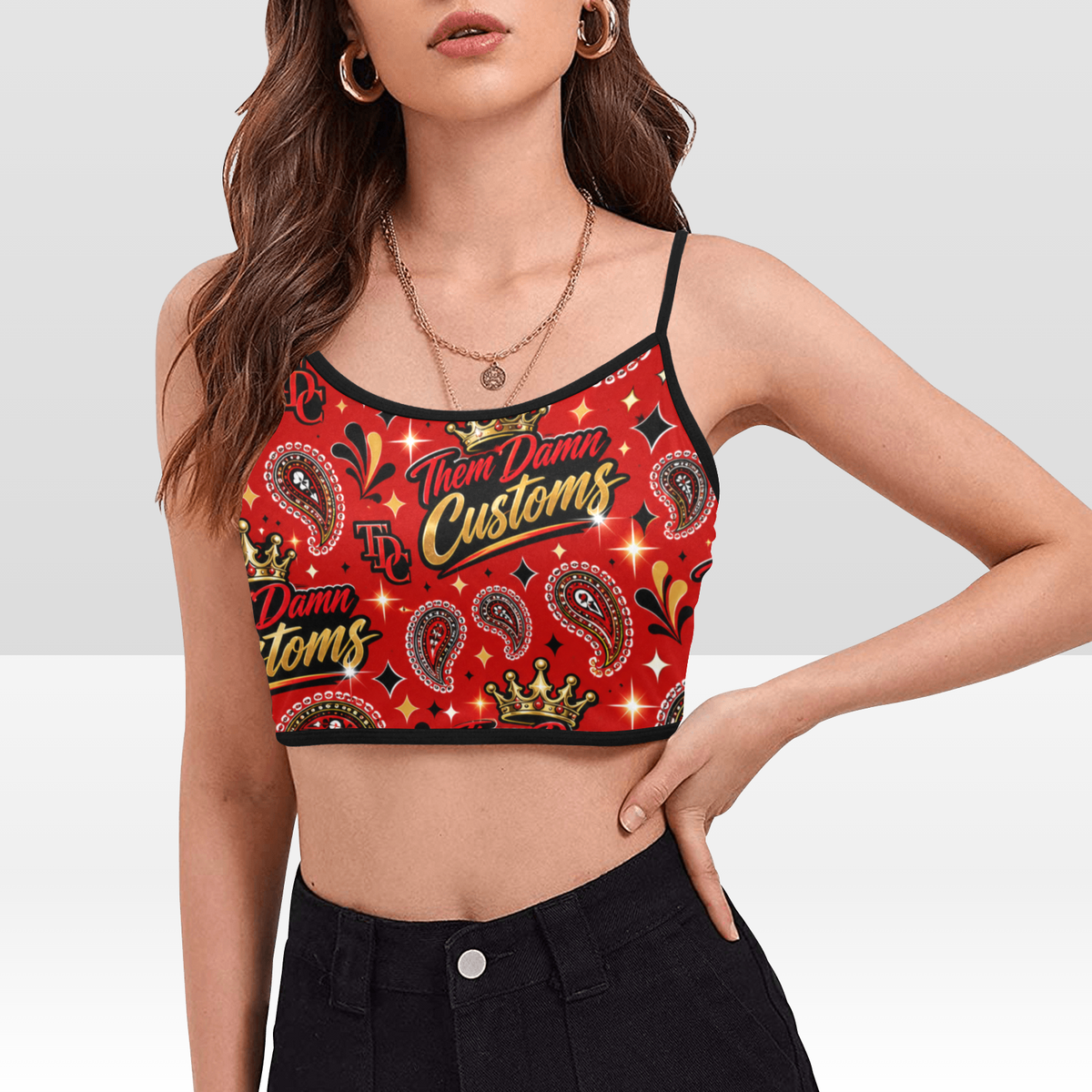 Women's Spaghetti Strap Crop Top