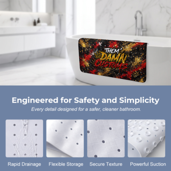 Bathroom Suction Cup Anti-slip Mat 70 x 40cm