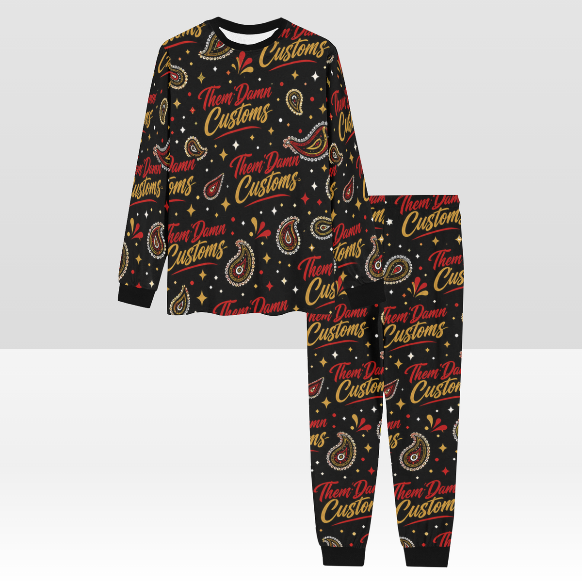 Men's All Over Print Pajama Set