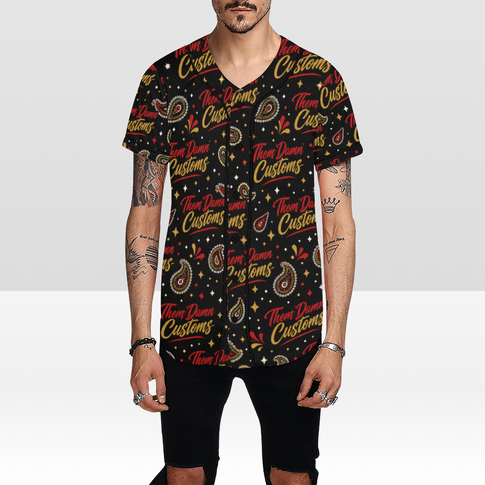 Men's All Over Print Baseball Jersey