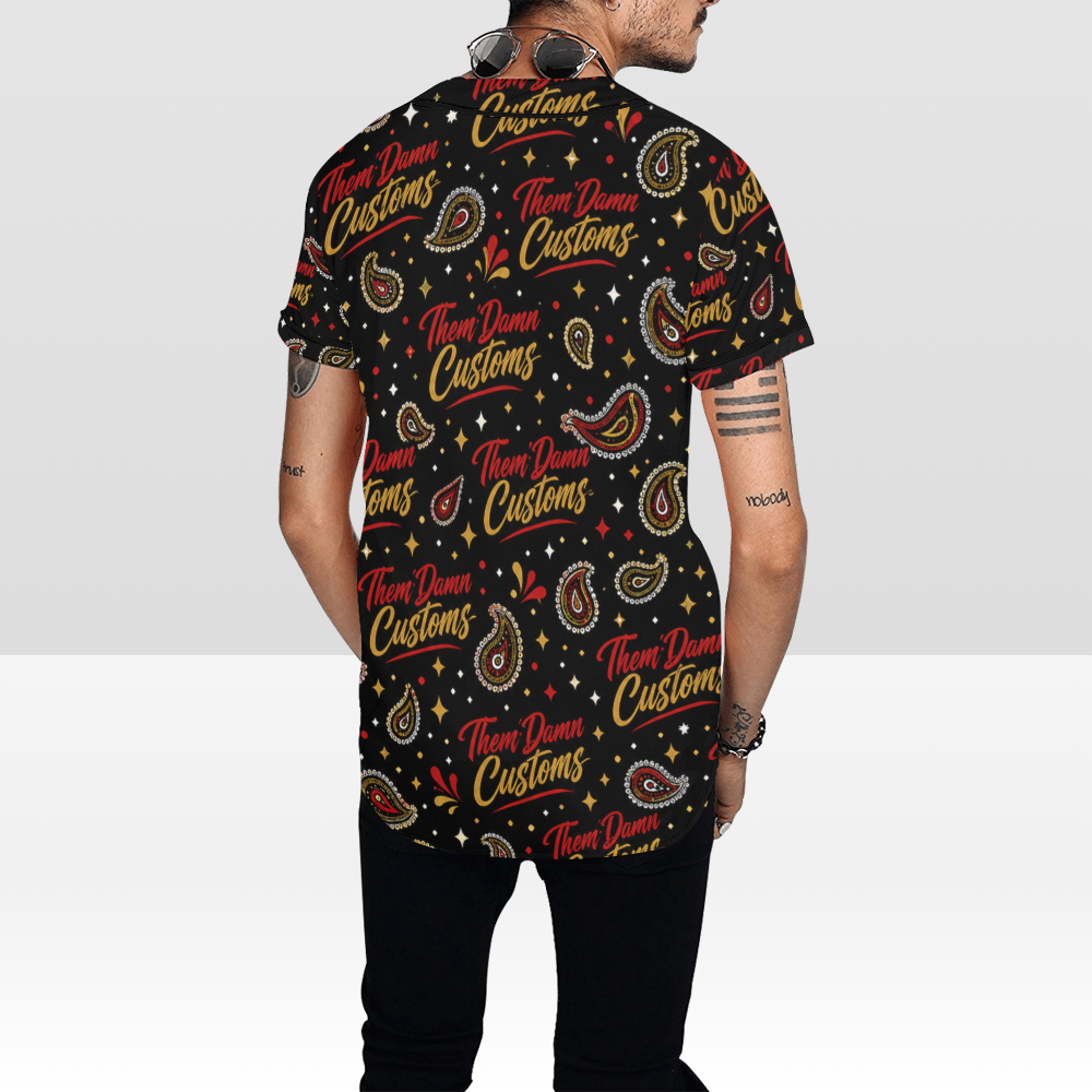 Men's All Over Print Baseball Jersey