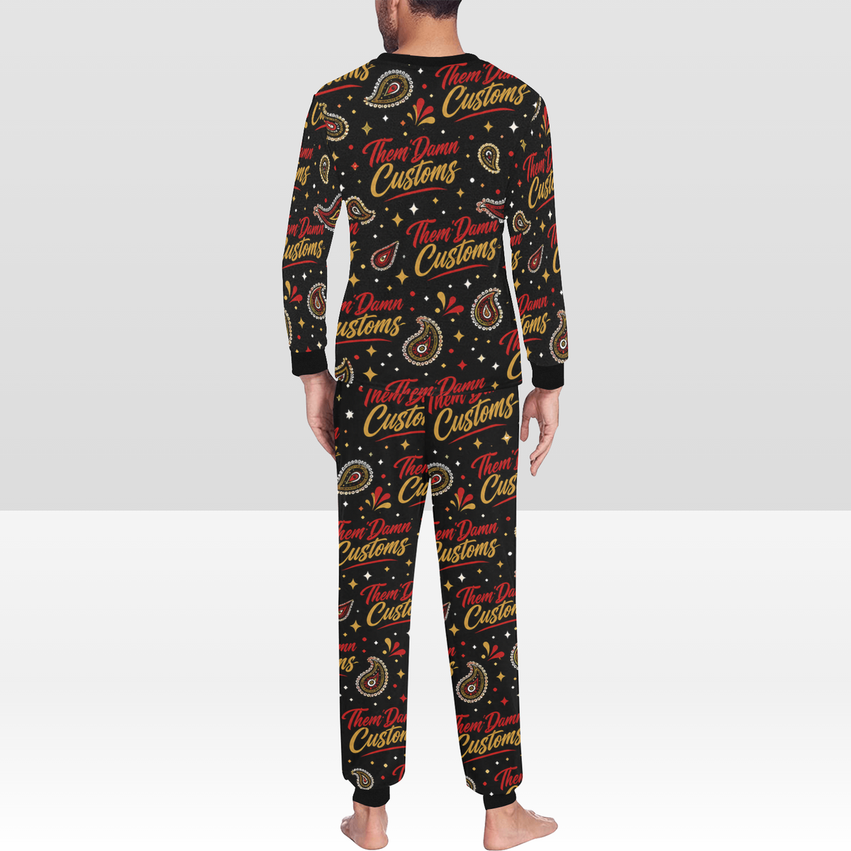 Men's All Over Print Pajama Set