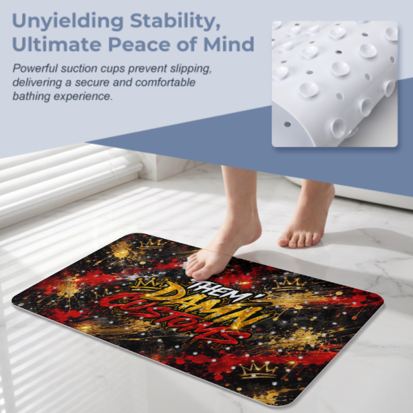 Bathroom Suction Cup Anti-slip Mat 70 x 40cm