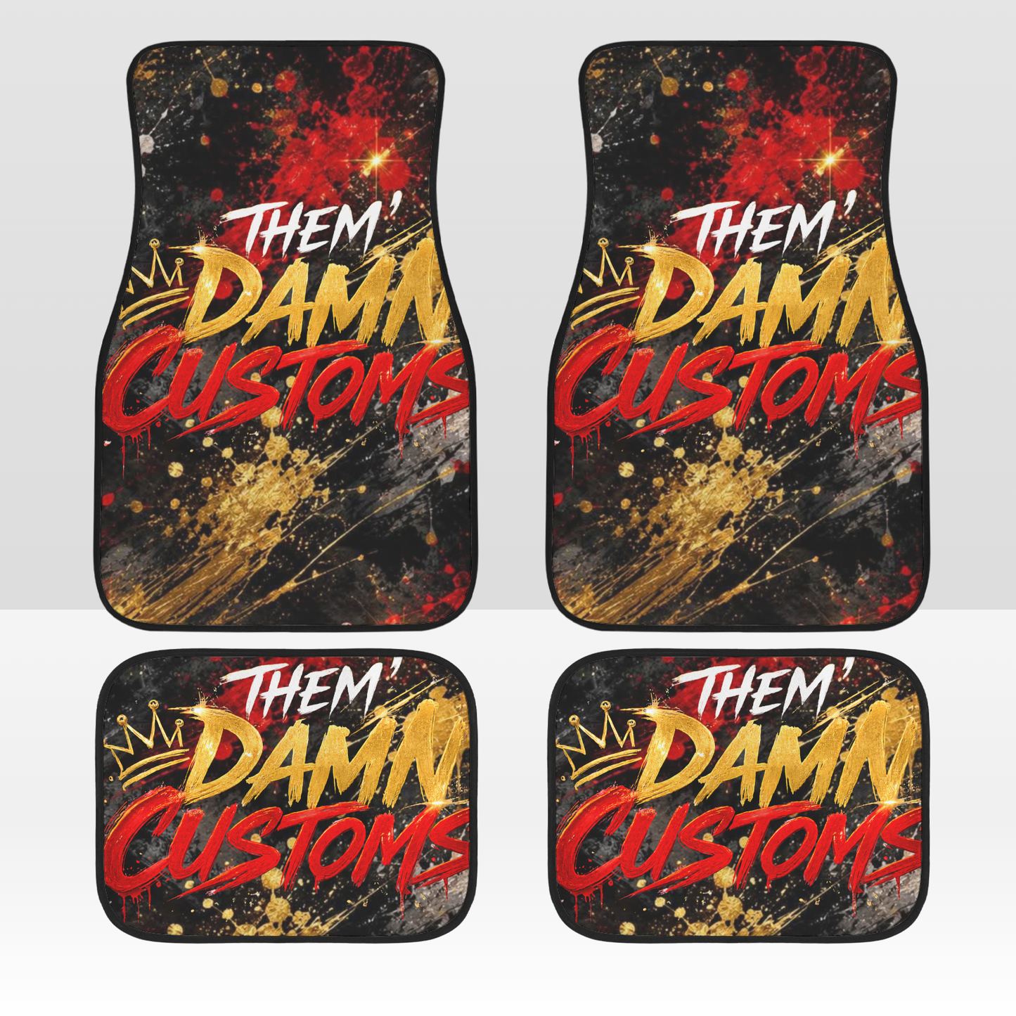 Custom 4-Piece Car Floor Mats